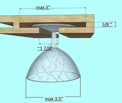 Soporte Para Copa De Vino 11'' De Madera Sin Terminar - comprar online