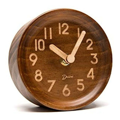 Reloj Analógico De Mesa Y Escritorio De Madera