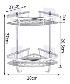 Errichmo - Estante De Ducha Para Esquina De 2 Niveles, De Al - comprar online