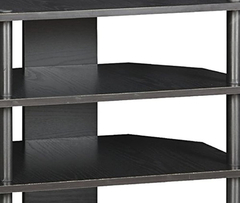 Mueble Para Tv Con Estantes De Madera Color Negro/4 Niveles. - Danielle's Store