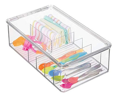 Caja Organizadora De Plástico Apilable Para Armarios