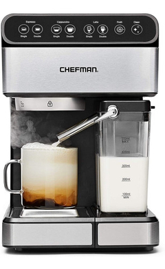 Máquina De Espresso Chefman 6 En 1, Potente Bomba De 15 Bar,