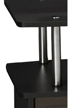 Mueble Para Tv, 3 Compartimentos De Madera Negro, 50.0in - Danielle's Store