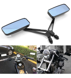 Espejo Retrovisor Lateral De Motocicleta Rectangular Negro D