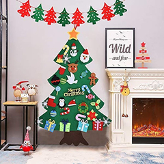 Árbol De Navidad De Fieltro Para Bricolaje, 33 Piezas De Dec - tienda online