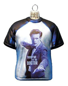 Doctor Who Kurt Adler Dr. Who Vidrio Playera Ornamento