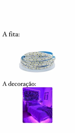 Fita Led 3528 Roxo 12v 600 leds IP20 5m - comprar online