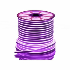 Mangueira Led Neon IP67 110v ou 220v Roxo 50m + 2 Conector