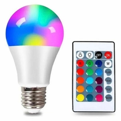 Lâmpada Led Bulbo 5w Rgb Bivolt + Controle