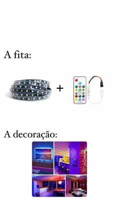 Fita Led 3535 Digital 12v 480 leds IP67 5m + Controlador PRETA - loja online