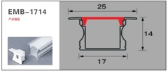 Perfil de Led Embutir Branco 2 metros 17x14mm na internet