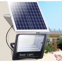 Refletor Led Solar SMD 1000w 6000k + Placa solar + Controlador - Center Comp Led