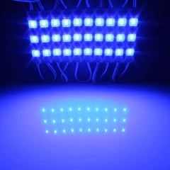 Módulo Injetado Led SMD 7020 c/ 3Led 12v 1,5w IP65 Azul