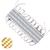 Módulo Injetado Led SMD 7025 mini c/ 3led 12v 1,5w Branco Quente 3000k-3500k