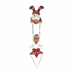 Enfeite De Natal Papai Noel Boneco De Neve 59cm - loja online