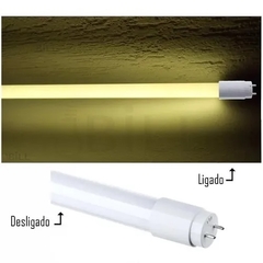 Lâmpada T8 Tubular Leitosa Led 18w 1,20m Branco Quente 3000k-3500k