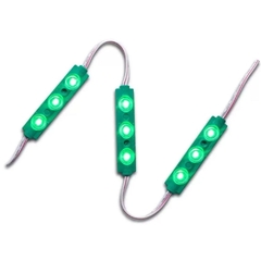 Módulo Injetado Led SMD 7020 c/ 3Led 12v 1,5w IP65 Verde