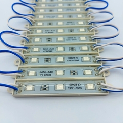 Módulo Resinado Led SMD 5730 c/ 3led 12v 0,72w IP65 Branco Frio 6000k-6500k