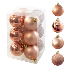 Bola de Natal Jade Rose 4 Peças 8cm na internet