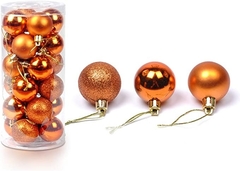 Bola de Natal Jade Bronze 4 Peças 8cm