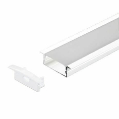 Perfil Led Embutir 30x10mm Branco na internet