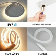 Perfil para fita de led flexivel