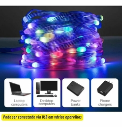 Fita Led USB RGB Fio de Fada