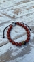 Pulseira Jasper Vermelho com Olho de Tigre - comprar online