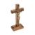 Crucifixo de mesa em madeira - medalha de São Bento 12cm