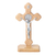Crucifixo de mesa em madeira - medalha de São Bento