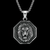 Collar con dije colgante Leon Lion King plateado