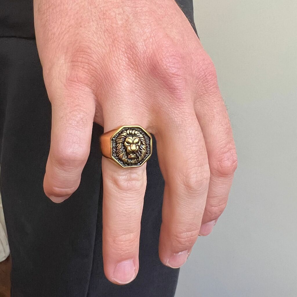 Anillo Leon Lion King Gold Comprar en Poppe