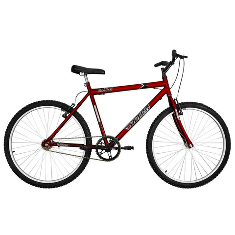 Bicicleta Ultra Bike Aro 26 com 18 Marchas Vermelha Ferrari Pro Tork