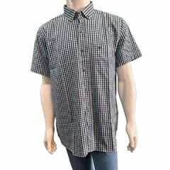 Camisa Masculina Laço Forte MC Xadrez Azul/Marinho 9205.3