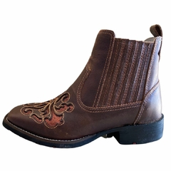 Bota Texana Feminina Calvas Boots BQ/CC Tabaco L1027 na internet