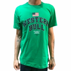 Camiseta Masculina Western Bull Verde Bandeira 266.W