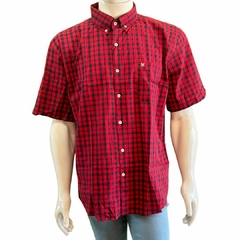 Camisa Masculina Minuty Xadrez MC Vermelho/Marinho 2501.30