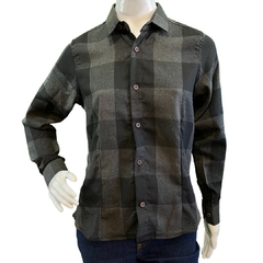 Camisete Feminia By For Men ML Flanelada Xadrez Chumbo/Preto 4010.01