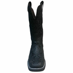 Bota Country Helazza Western Boots Preta/Brilho 60124 - comprar online