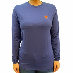 Camisa Solar Protectin Mavolle Azul/Laranja 046.3.2