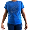 T-SHIRT Feminina Terra De Peão Cavalo Termo Azul Royal 50026.118.1