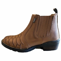 Bota Texana Estrela De Fogo BR/CC Escamada Chocolate A.A248