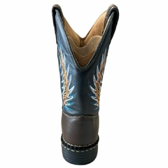 Bota Texana Campero BQ Café/Preto 0801 - loja online