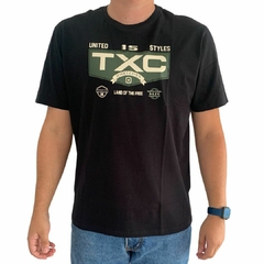 Camiseta Masculina TXC Custom MC Estampado Preto 192186