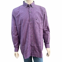 Camisa Masculina Laço Forte ML Xadrez Rosa/Azul 3161.15