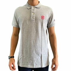 Polo Masculina TXC Custom MC Bordado Mescla 6392