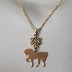 Colar Divino Country Corrente Cavalo Dourado CH237 - comprar online