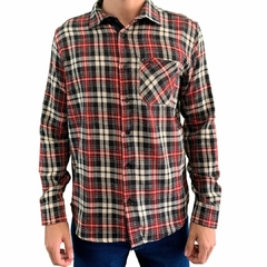 Camisa Masculina MX72 ML Flanelado Xadrez Preto/Branco/Vermelho/Verde 20023.4