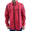 Camisa Masculina Terra De Peão ML Listrada Vinho/Vermelho 40011.051.6