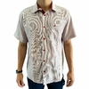 Camisa Masculina MX72 MC Listrada Fina Vinho/Branco 20501.3